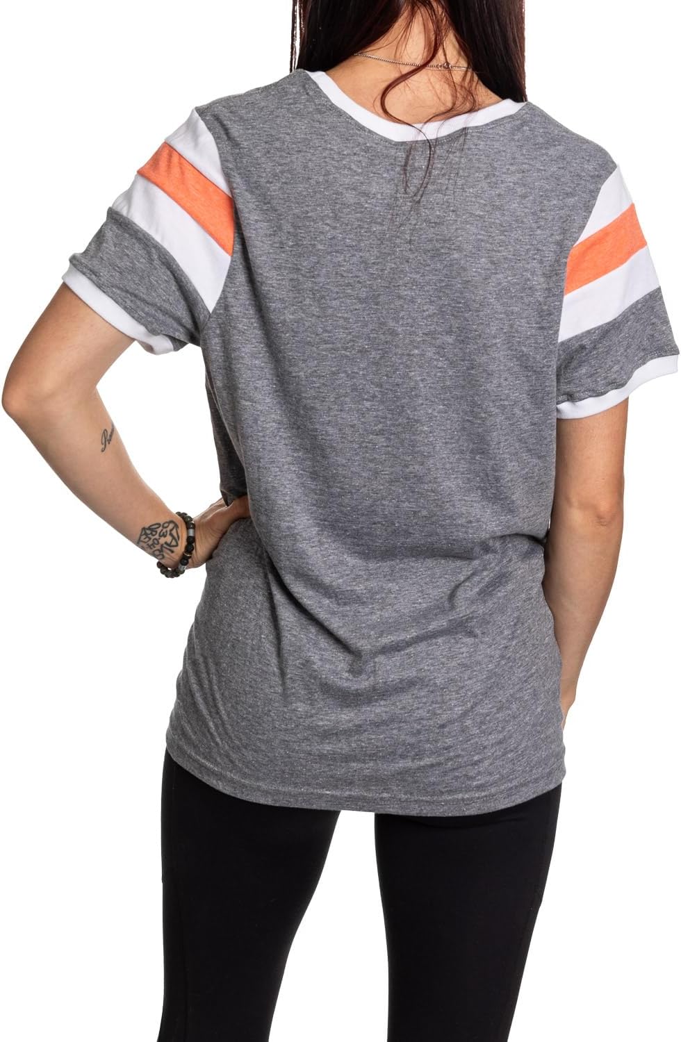 Calhoun NHL Ladies Loose Fit Varsity Style Retro Lounge T-Shirt - Image 2