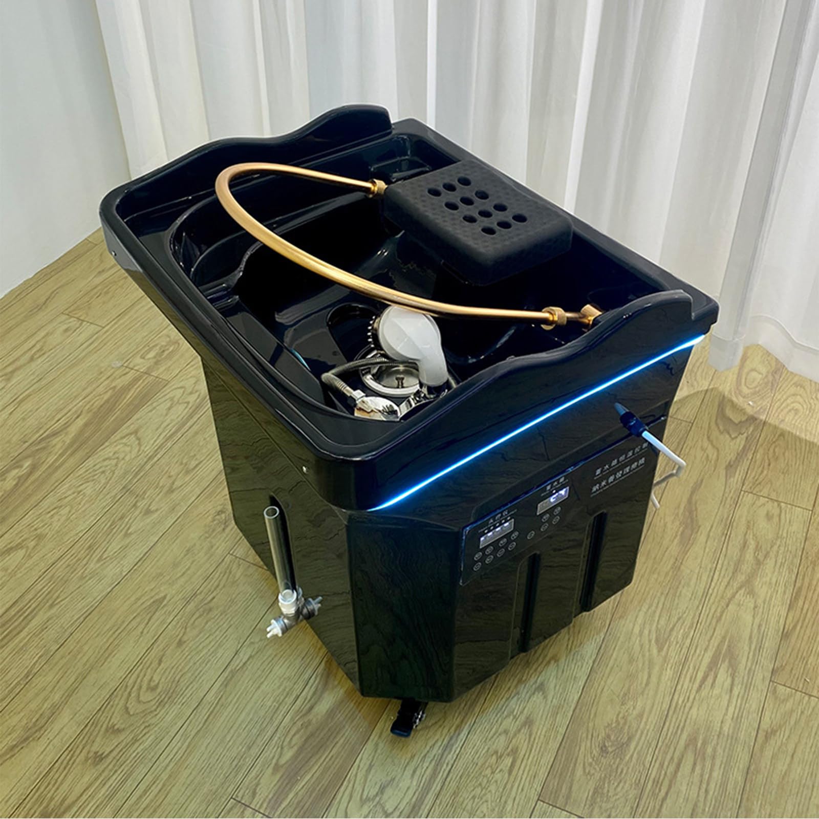 Equipo de spa japonés Head | Sistema de circulación de agua y tanque de temperatura constante de 60 L | Terapia de luz para camas de spa y uso en salones de belleza