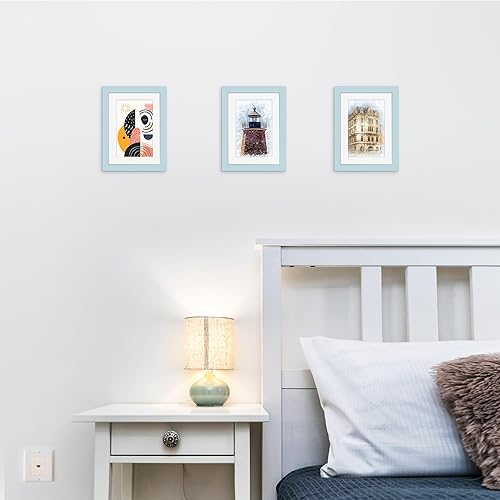 Miniatura 492 de Picrit - Juego de 12 portarretratos de 5 x 7 pulgadas para colgar en la pared o exhibir sobre una mesa, para fotos de 4 x 6 con paspartú o 5 x 7