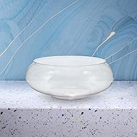 Musaner Clear Plastic Fish Bowl Vase - 9.5" Bubble Bowl for Small Fish, Hydroponic Plants, Centerpieces & Modern Home Decor