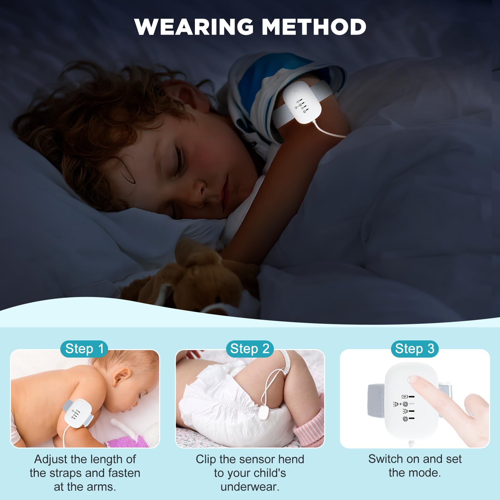 Amazon.com: LINGSFIRE Bed Wetting Alarm for Boys, High Sensitivity Sensor Boys Girls Bedwetting Alarm USB Rechargeable Pee Alarm with Vibration Reminders : Health & Household Amazon.com: LINGSFIRE Bed Wetting Alarm for Boys, High Sensitivity Sensor Boys Girls Bedwetting Alarm USB Rechargeable Pee Alarm with Vibration Reminders : Health & Household