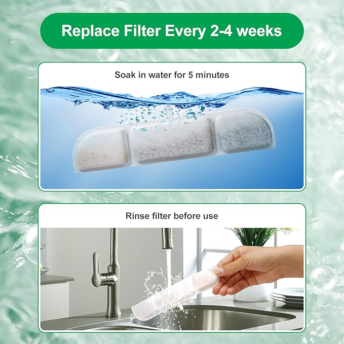 Filtro para Fuente de Agua para Gatos, 6 Paquetes Compatible con DPWFP6 miniatura 7