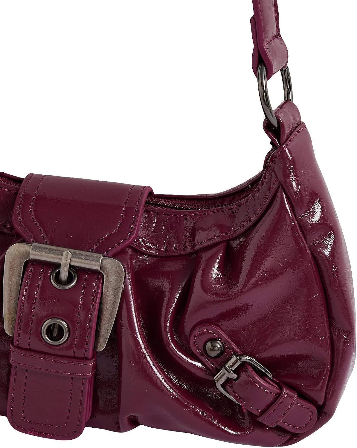 Verdusa Shoulder Bag for Women Y2k Mini Purse Cute Goth Punk Vintage Purse | Top Handle, Buckle, Punk, Purses, Bags
