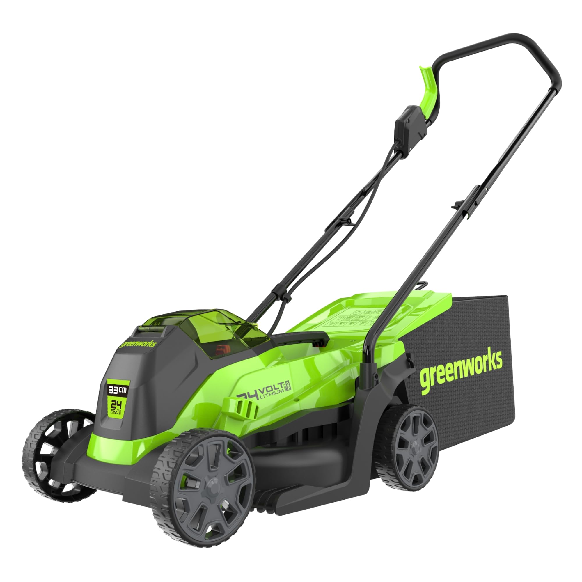 Auswahl an Gartengeräten von Greenworks