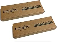 Vista 2 de Cepillo de dientes de bambú biodegradable, sin BPA, orgánico, ecológico, cerdas prensadas (sin pegamento), apoya la salud y el medio ambiente