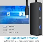 USB C Moniteur double station d'accueil pour ordinateur portable Dell/HP/Mac, double HDMI Adaptateur pour 2 Moniteurs, HDMI Splitter pour double moniteurs Affichage étendu, 8 en 1 USB C Adaptateur multiport Hub avec HDMI/USB/PD/SD/TF