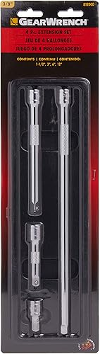 Miniatura 6 de GEARWRENCH Juego de llaves combinadas de trinquete de 16 piezas con bandeja, métricas - 9416 y 4 piezas. Juego de extensión de accionamiento de