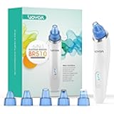 VOYOR Blackhead Remover Pore Vacuum – Electric Acne Extractor Tool with LCD Screen and 5 Suction Levels, 6 Replaceable Heads, USB Rechargeable Pore Cleaner for Women & Men (BR510)