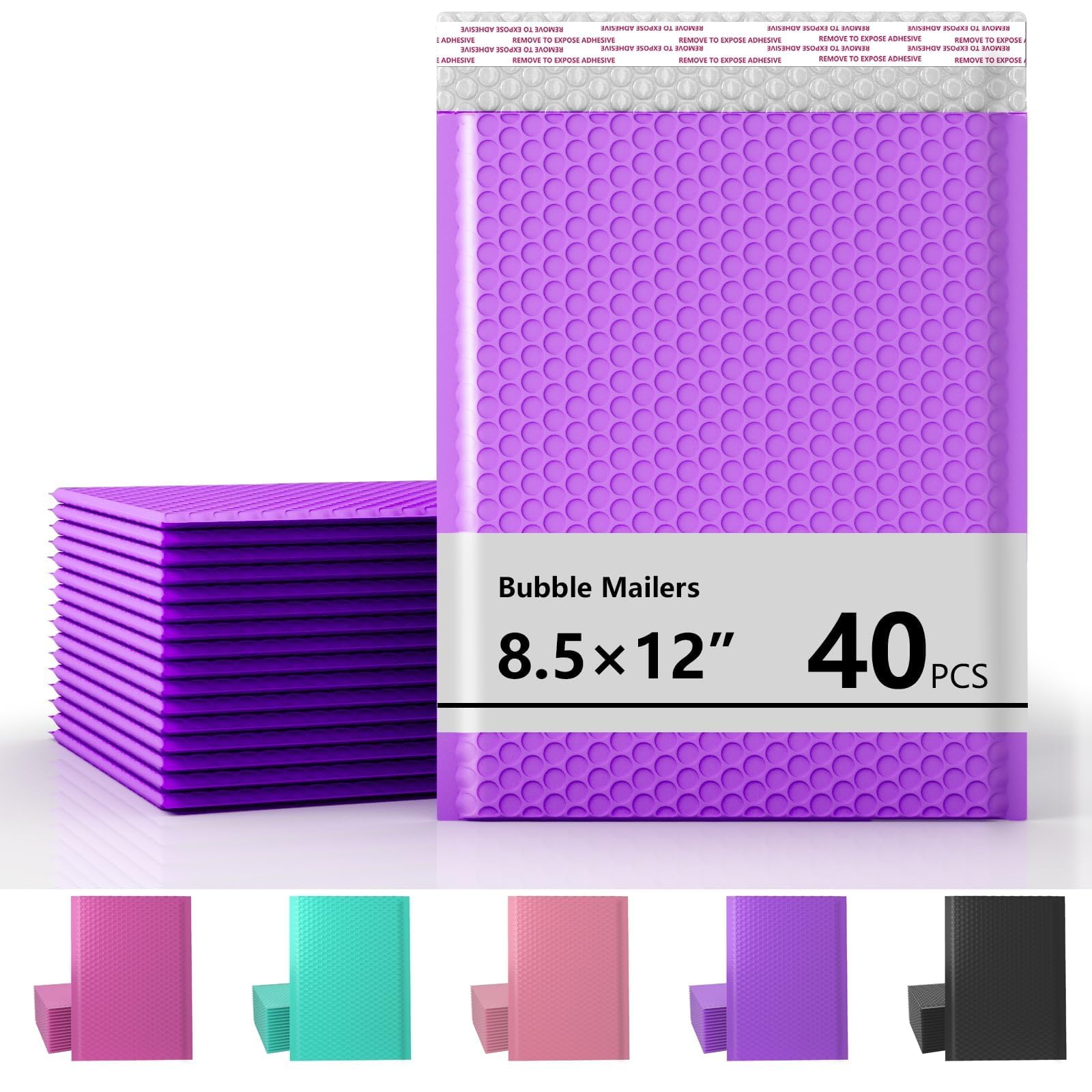 Lot de 40 enveloppes à bulles Violet 21,6 x 30,5 cm