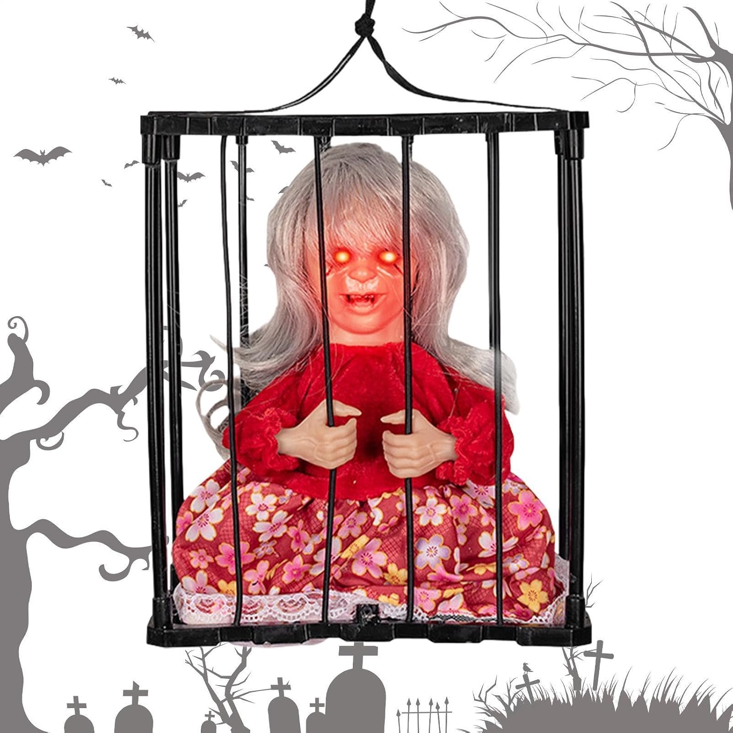Prisoner Halloween Decorations Motion Sensor Light Sensor