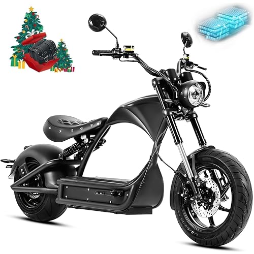 eAhora (2025 Upgraded) M1P Pro 4000W 50MPH Electric Motorcycle for Adults 55 Miles Long Range 60V 42AH Battery Electric Motorcycle, Full Suspension Dual Hydraulic Brake Street Legal Motorcycle