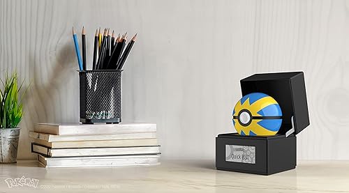 Miniatura 7 de The Wand Company Réplica auténtica de Poké Ball original, realista, electrónica, fundida a presión con características de luz de vitrina, con