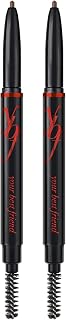 YBF Universal Taupe Eyebrow Pencil with Spoolie - 22 Shades in 1 Auto Color-Changing Brow Shaper for All Hair & Skin Tones - 2 Pack