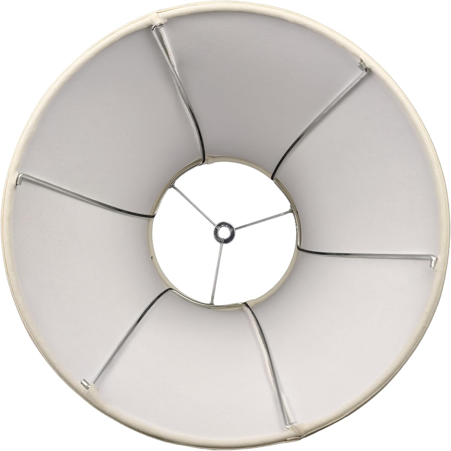 Linen Bell Medium Lamp Shade Easy Assembly, 6" Top x 13" Bottom x 10" High Fabric Lampshades, Traditional Replacement Lampshade for Table Lamps, Bedside Lamps, Floor Lamps, Metal Spider Fitter