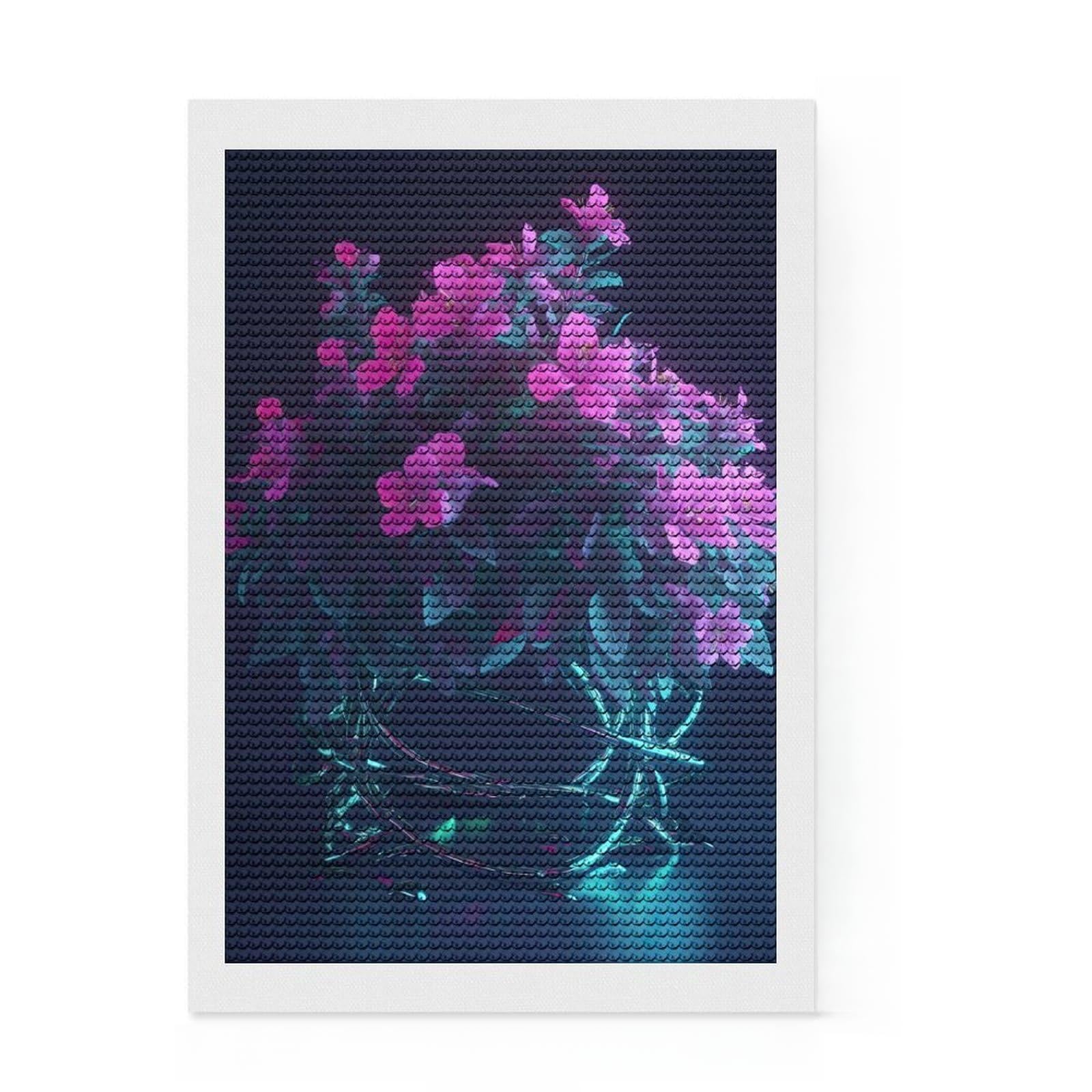 Junmoney Crown of Thorns Diamond Painting Kit 8"x12", for Adults, Aesthetic Room Decor, Enjoyable At-Home Hobby, Thoughtful Handmade Gift
