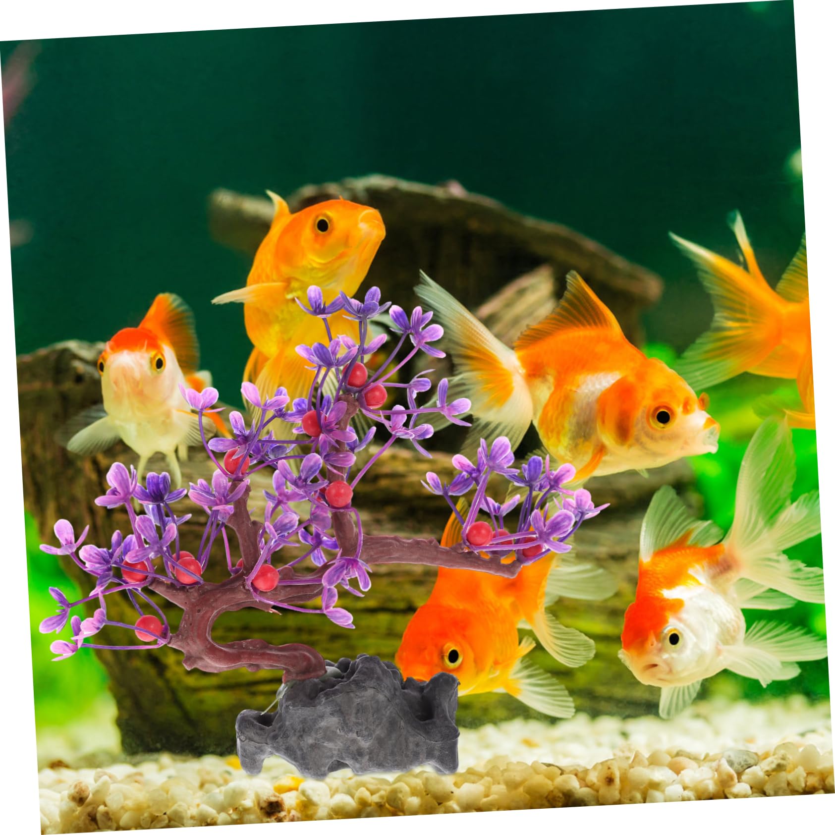 Cabilock 4 Pezzi acquario paesaggistico piante acquatiche Acquario delle piante finte artificiale aquarium aqua liner piscina ornamento vegetale di simulazione decorazione dell'acquario