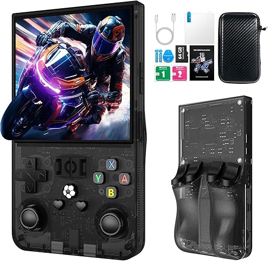 We Tested Super Pocket: Affordable, Plug-and-Play Retro Handheld Consoles, a True Delight 7 71DDVMxB DL. AC SX522 R36MAX Retro Handheld Game Console, 4.0 Inch IPS HD Screen Retro Gaming Console, Linux System, 20+Mainstream Emulator Games Retro Game Console, 4000mAh Battery, Built-in 64G TF Card, Black