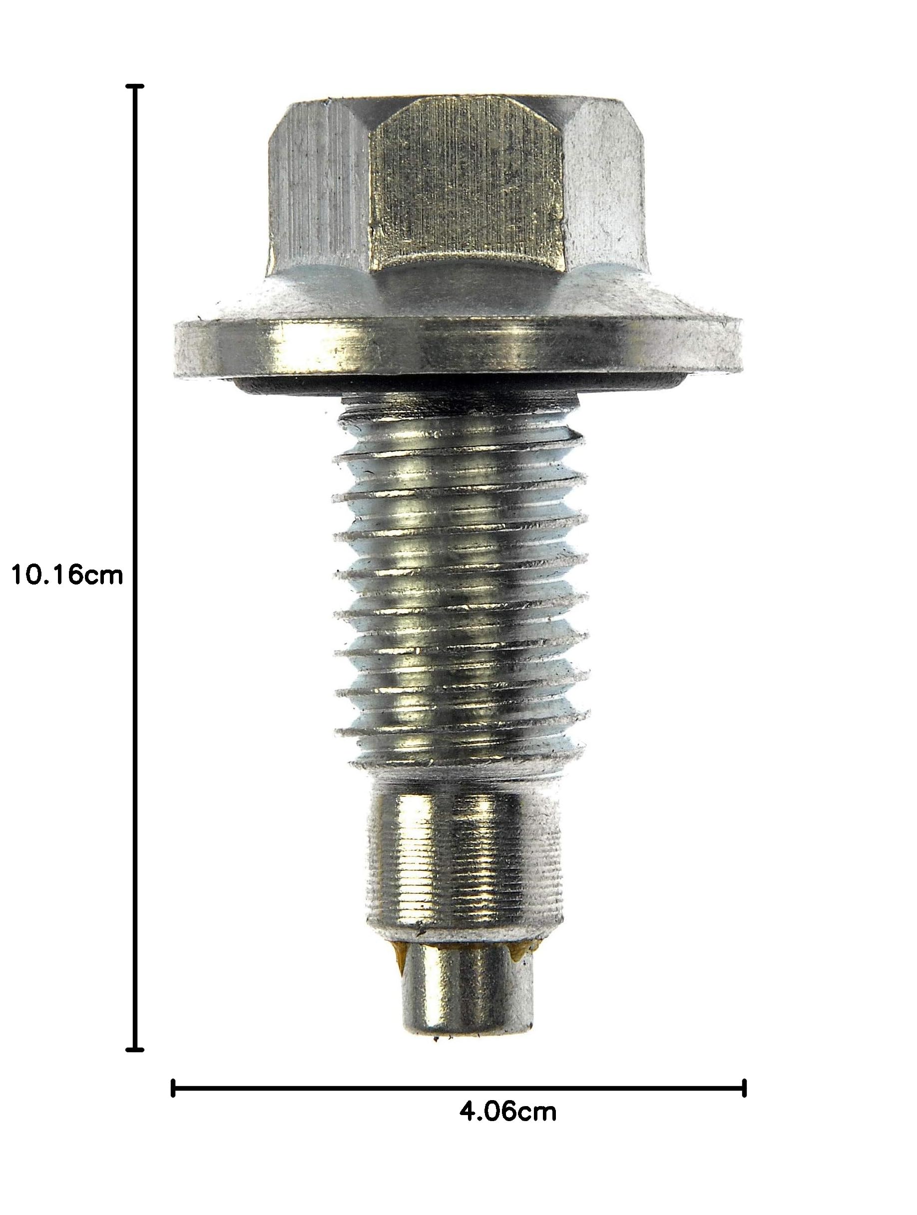 Dorman Tappo Di Scarico Olio M12-1,75 Con Guarnizione – Testa 13 Mm, Pilot Point - 3