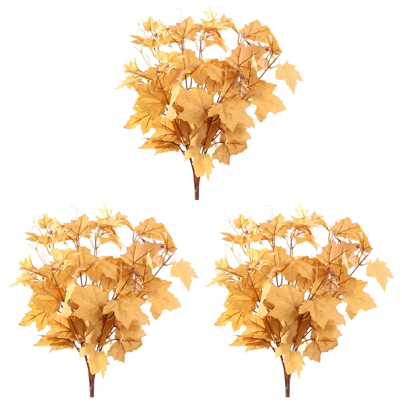 Feuilles d'érable artificielles en soie fausses branches automne pour grand vase