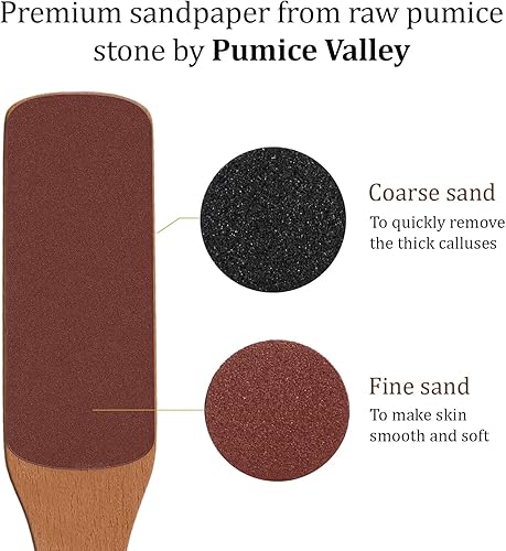 Miniatura 3 de Lima de pie con mango de piedra pómez de cerámica para piel seca y muerta, removedor de callos para pies, lima de pie de doble cara para callos