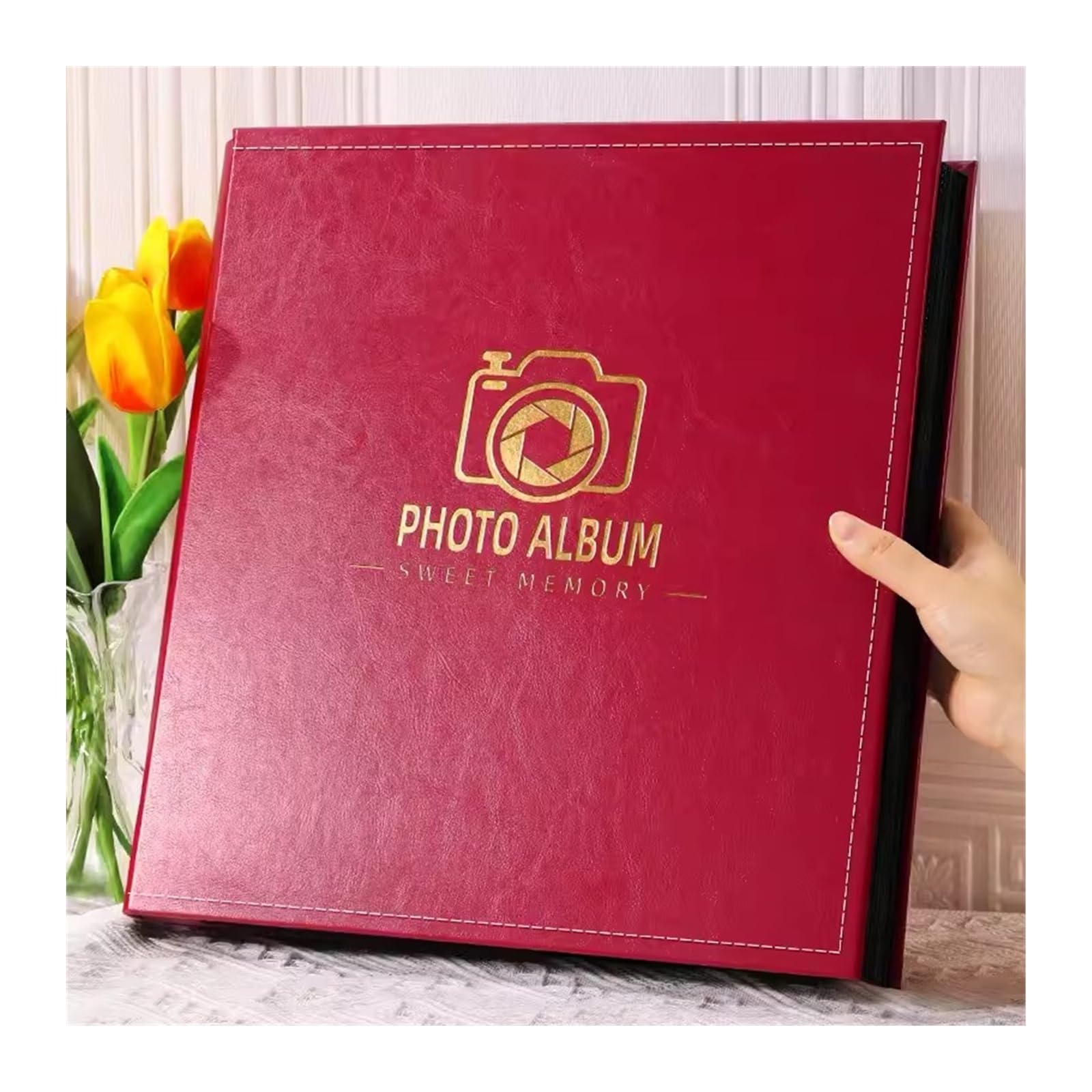 Album fotograficzny 1000 albumów fotograficznych o dużej pojemności, album rodzinny, album pamiątkowy, czarna strona, album fotograficzny w stylu wstawiania par, album fotograficzny do przechowywania