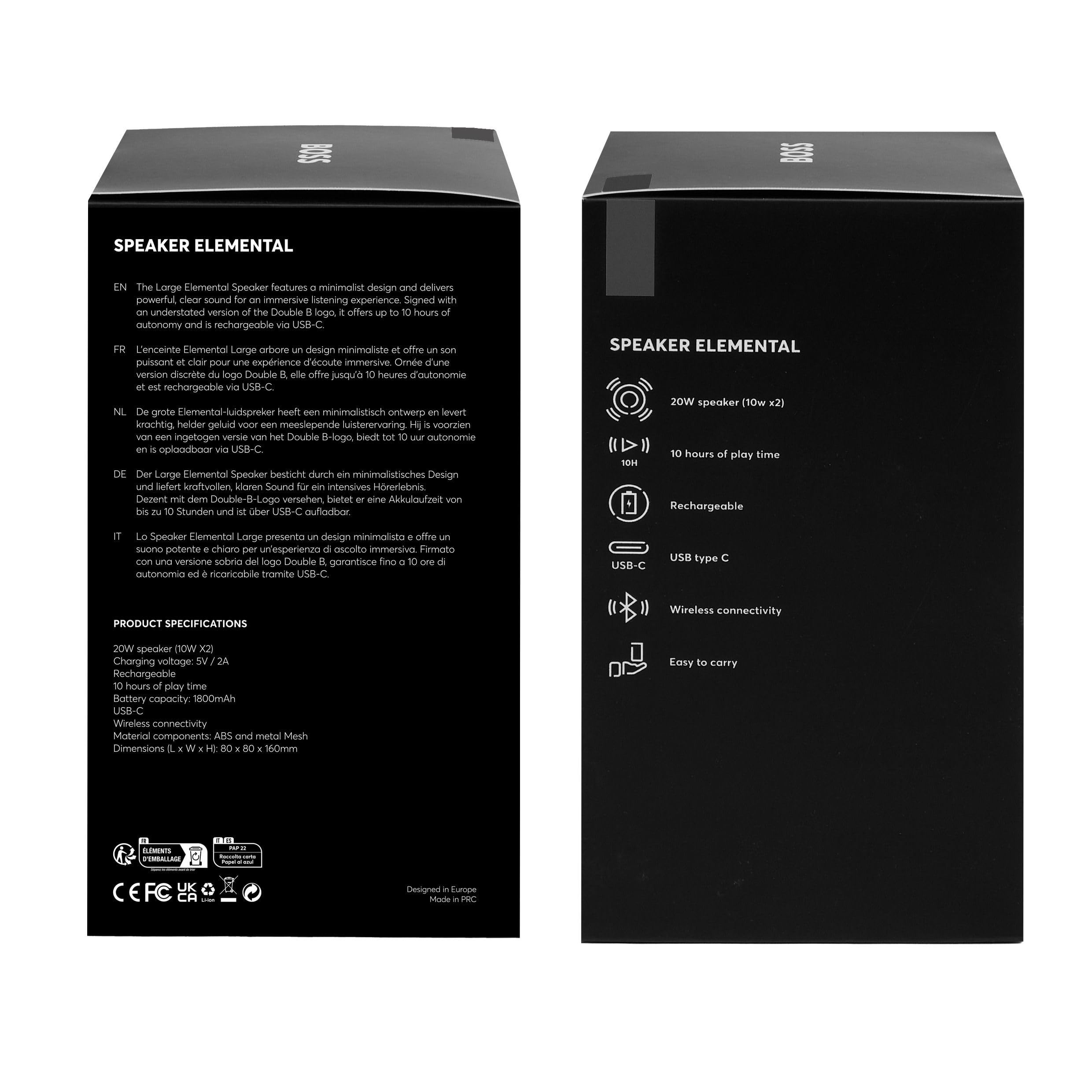 HUGO BOSS Enceinte connectée Elemental
