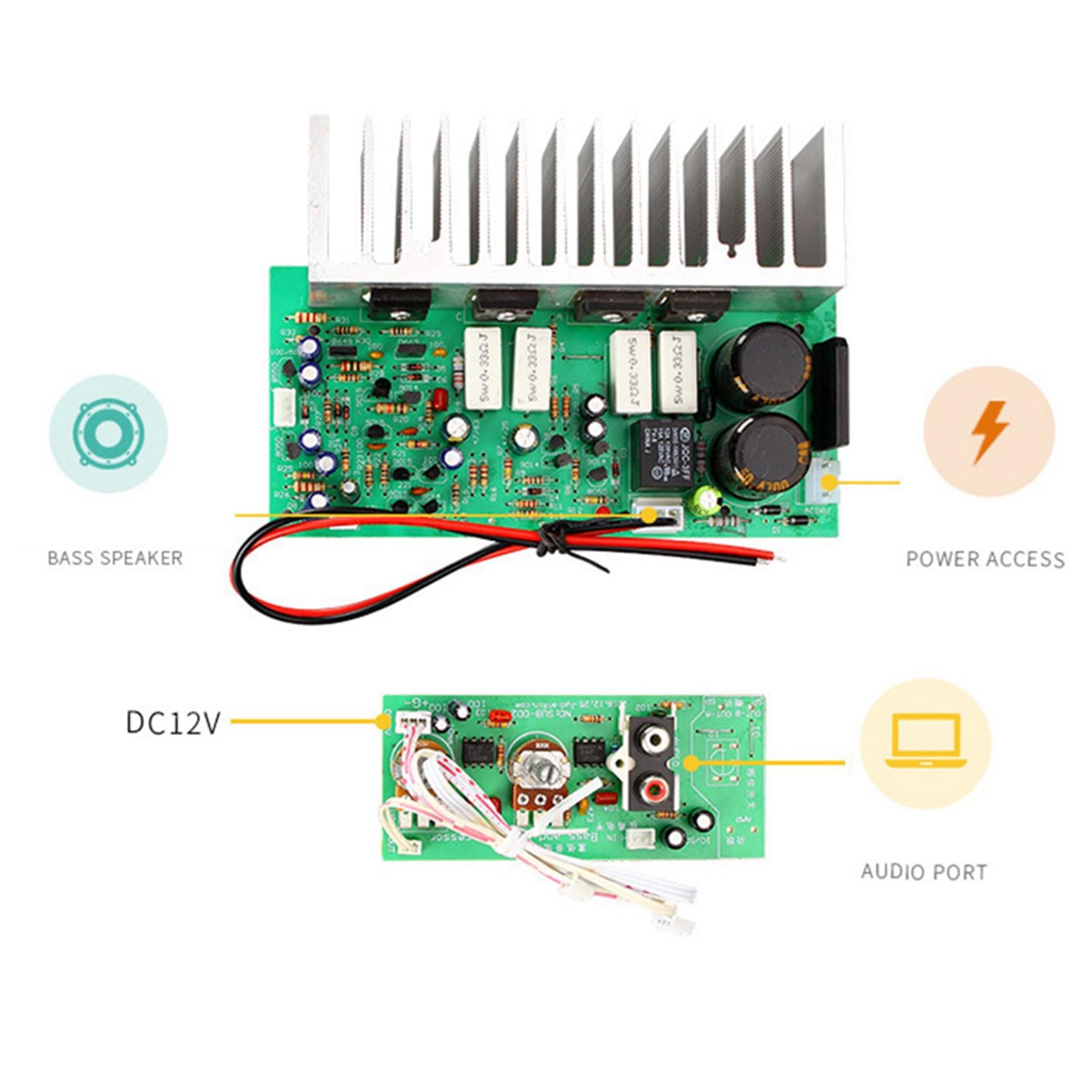 2X SUB-350W Subwoofer Wzmacniacz Płyta Mono Wysokiej Jakości Wzmacniacz Board DIY Głośnik Wzmacniacz Board