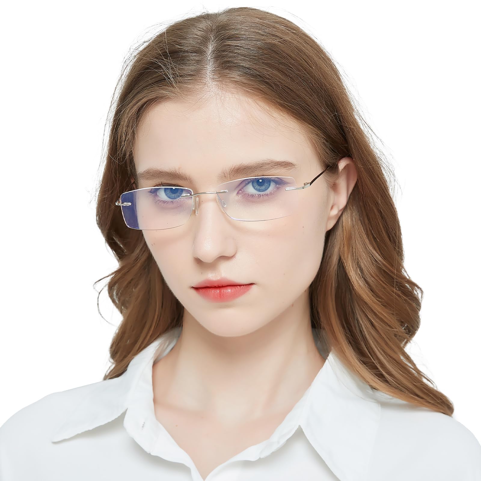 MARE AZZURO Lightweight Reading Glasses Men Women Titanium Readers 1.0 1.25 1.5 1.75 2.0 2.5 2.75 3.0 3.5 4.0 5.0 6.0