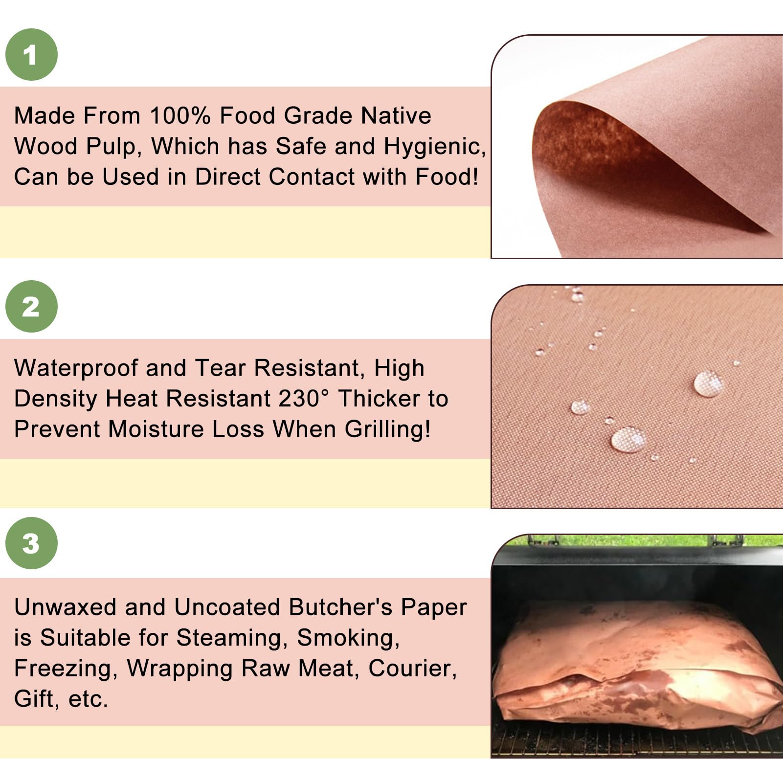 Roze slagerpapier rol butcher papier BBQ 30 cm x 18 m