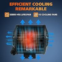 Vista 4 de 4WDKING Luces LED Pod de 4 Pulgadas, 2PCS 120W 12,000LM Triple Fila Flood Spot Combo Luz de Conducción Todoterreno Antiniebla Ditch Trabajo