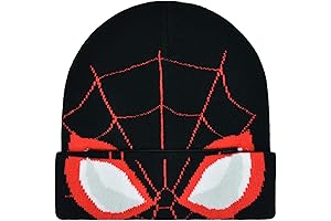 Concept One Marvel Spider-Man: Miles Morales Roll Down Cuff Beanie Hat