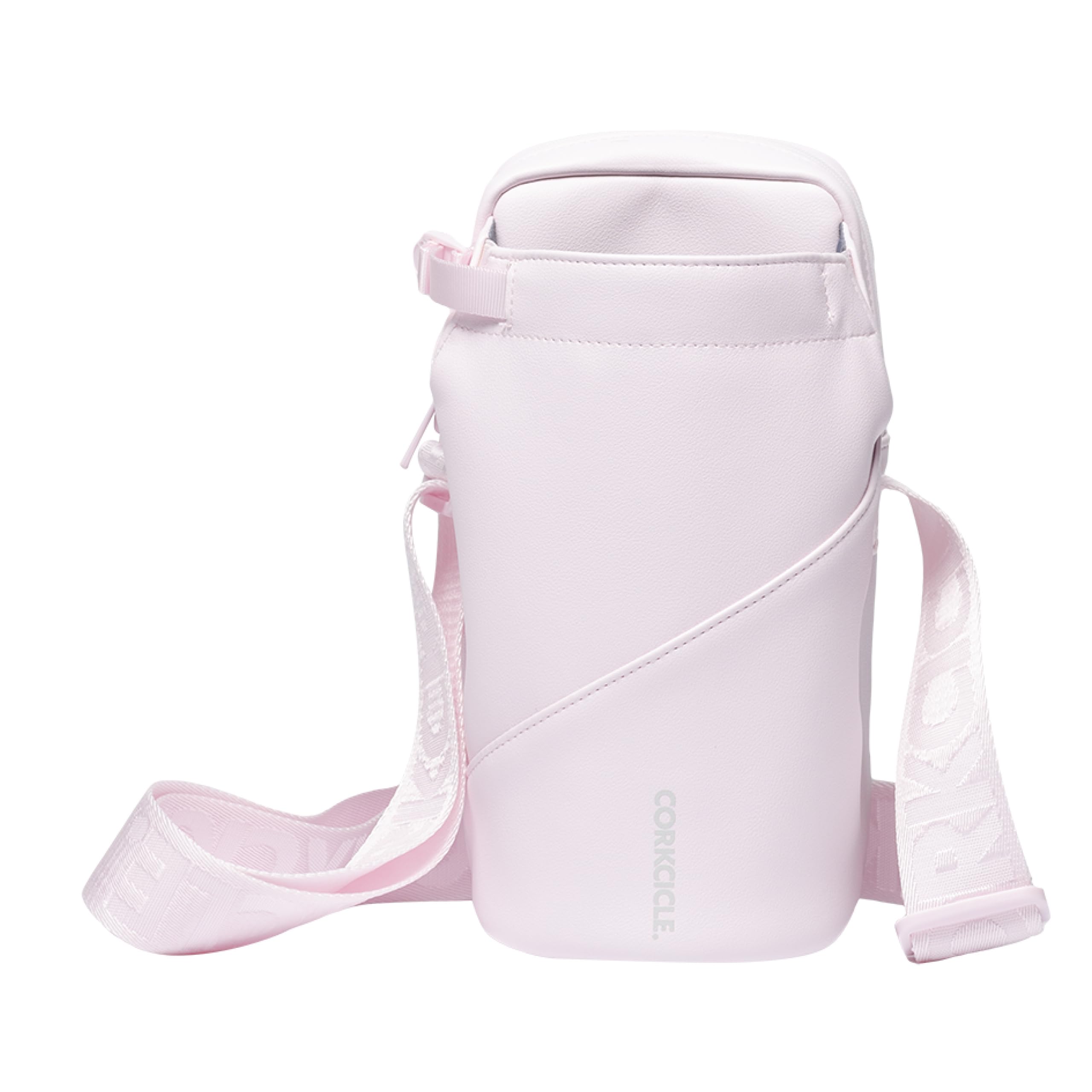 Corkcicle Borsa a tracolla per bicchieri da 453,6-1134 g, Quarzo rosa