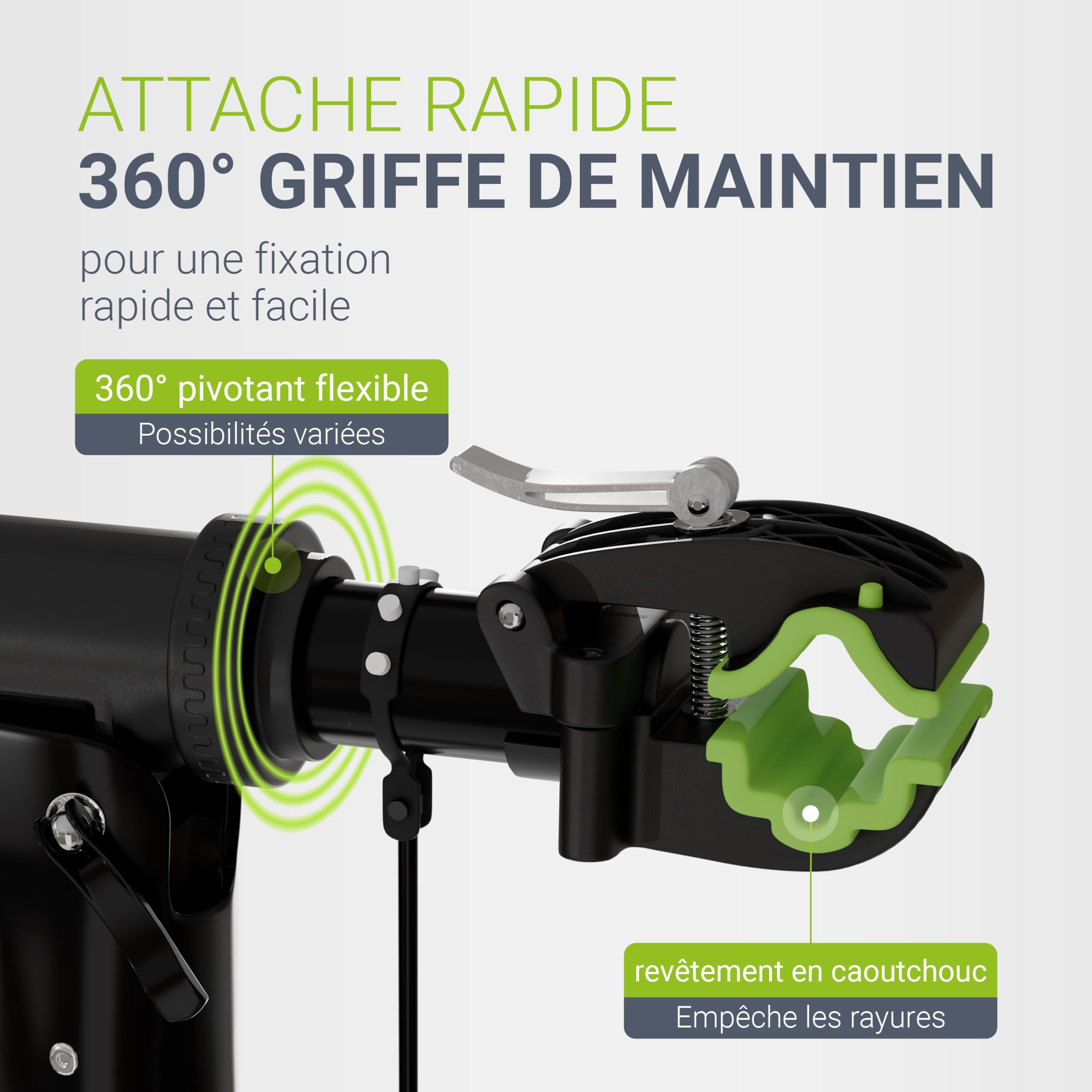 Juskys Pied d'atelier vélo pliable & réglable en hauteur avec revêtement en caoutchouc & étagère à outils, support de réparation pour vélos de 24 - 29 pouces, support de montage de vélo jusqu'à 50 kg