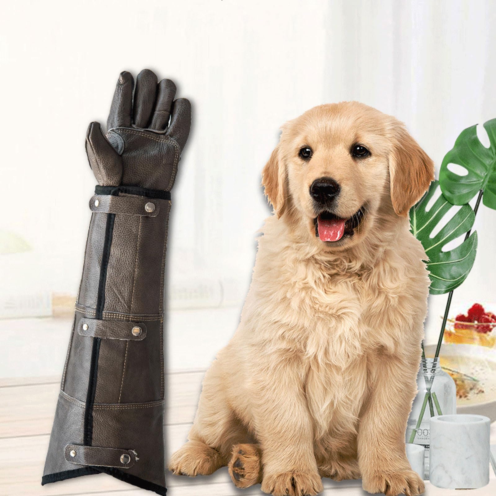 Anti-Morsure Gants de Manutention pour Animal,Gants de Jardinage à Manches Longues,Gants Anti-Morsure,Anti-Rayures,imperméable,pour Attraper Les Chiens,Les Chats et Les Reptiles