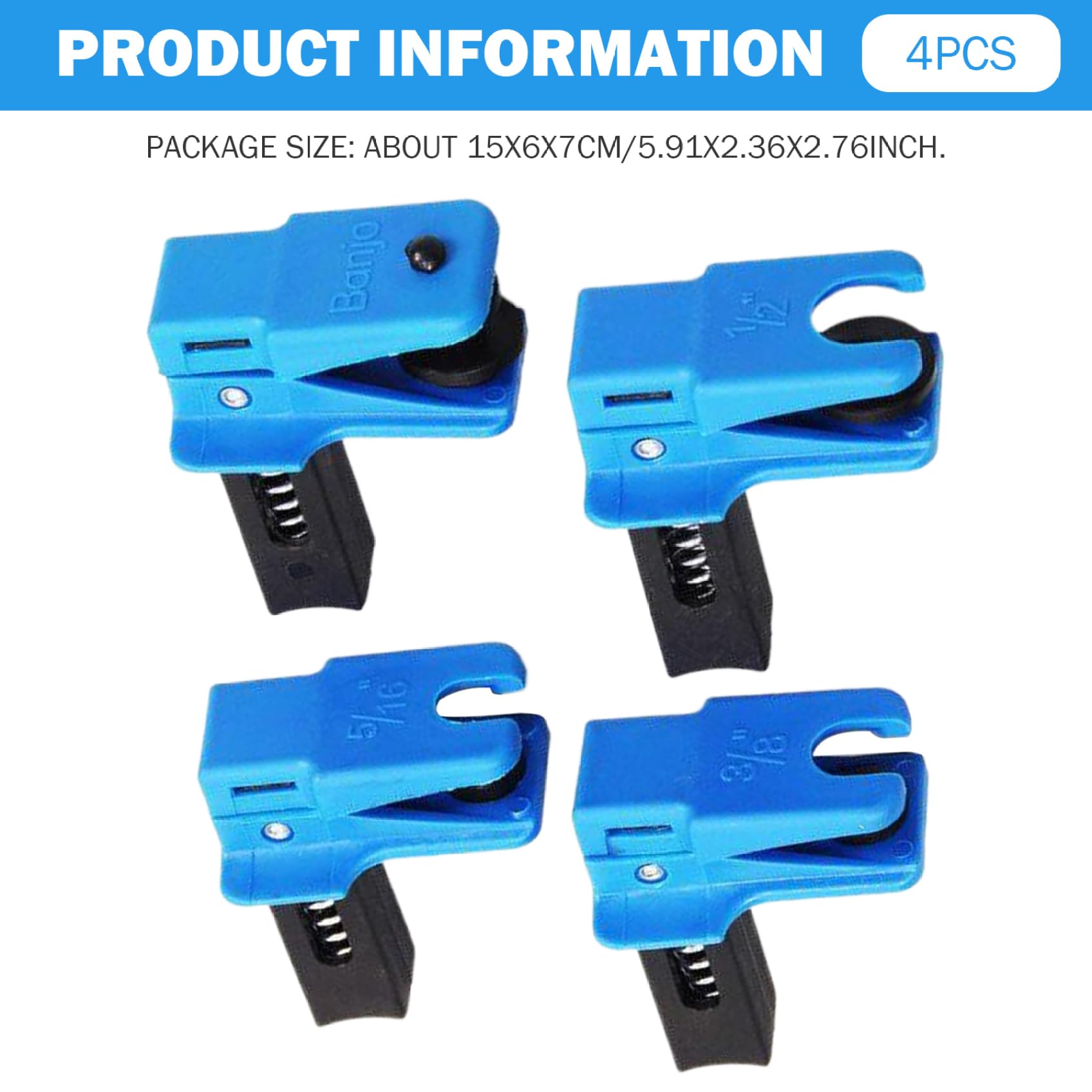 4Pcs Brake Line Clamp, Anti-Leak Brake Line Stopper, Metal Brake Line Plug, Replacement Brake Fluid Line Plug for Automobile Brake Line Plug Brake Fluid Line Plug Car Accessories Brake Line Stopper