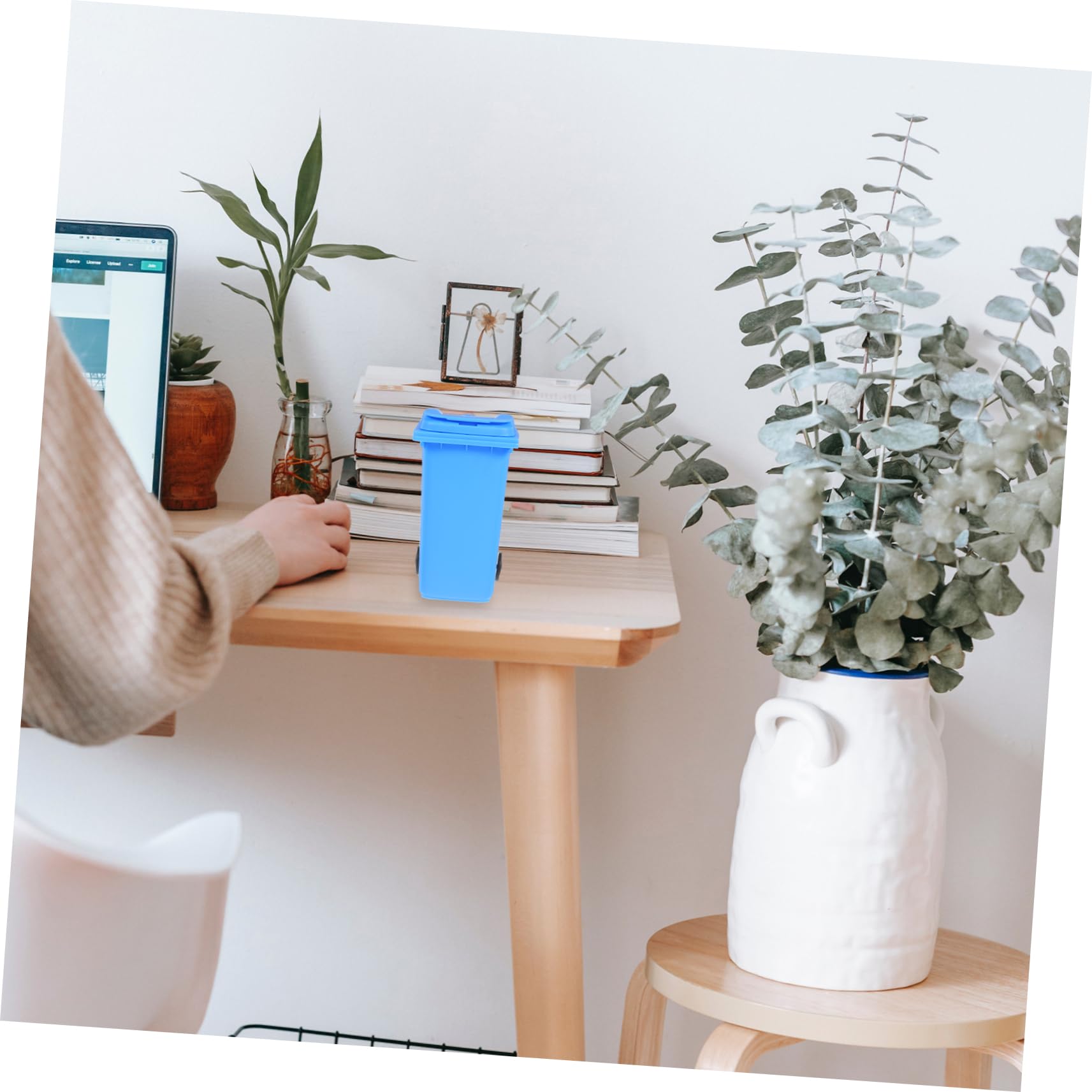 Amazon｜NUOBESTY 2個卓上ゴミ箱 収納ボックス デスクトップ ゴミ箱 