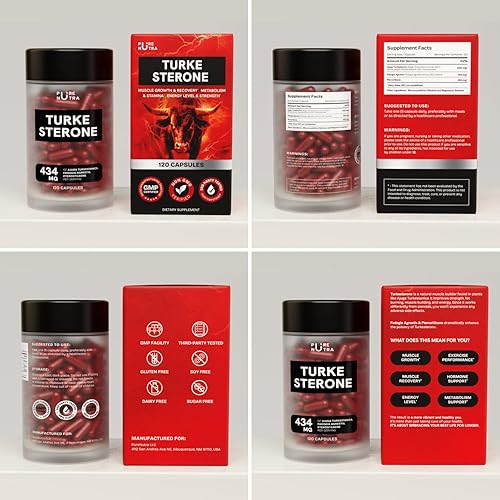 Miniatura 9 de Suplemento de turkesterona para hombres  Suplemento orgánico de turkesterona para el crecimiento muscular con Fadogia Agrestis Pterostilbene