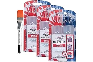 Tie Dye Kit, Vibrant Red Blue & White, for Kids and Adults