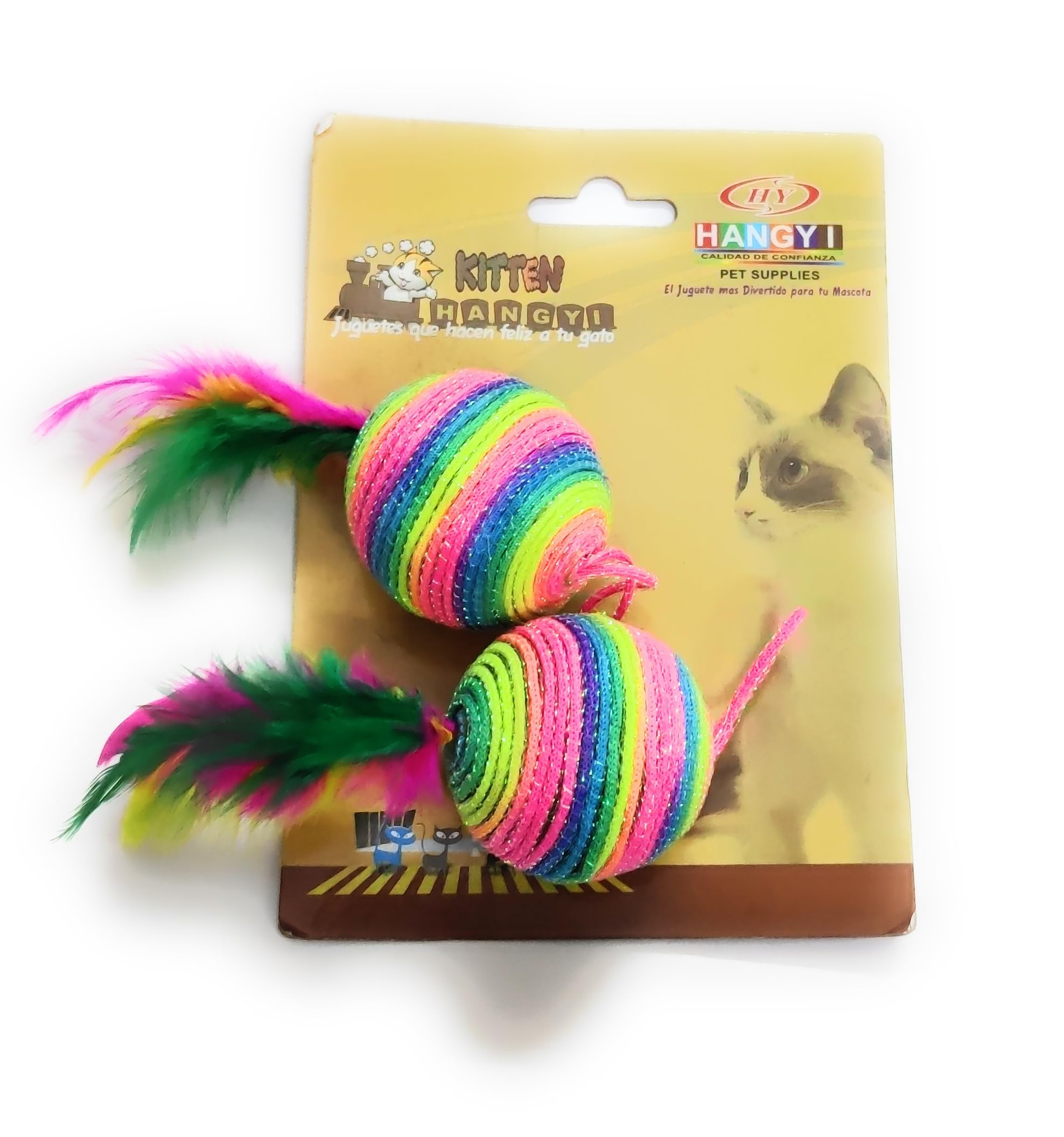 THE DDS STORE Pack of 3 Cat Toys for Kittens Cat Interactive Toys Jute, Feather Cat Playing Toys Chew with Colorful Cat Ball Animal Toy (B07X7XTQNC) Amazon Price History, Amazon Price Tracker