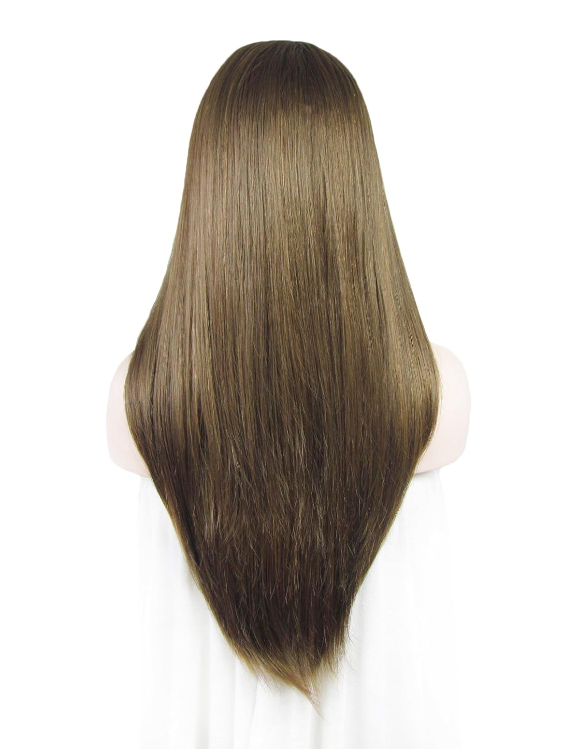 Lace Wig Synthetic Lace Front Wig Long Straight Brown High Density Wig
