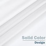 UFRIDAY Rideau de douche blanc 72 x 72 inch, Hotel Fabric Machine Lavable Rideau de douche Linge de douche imperméable Rideau de salle de douche moderne