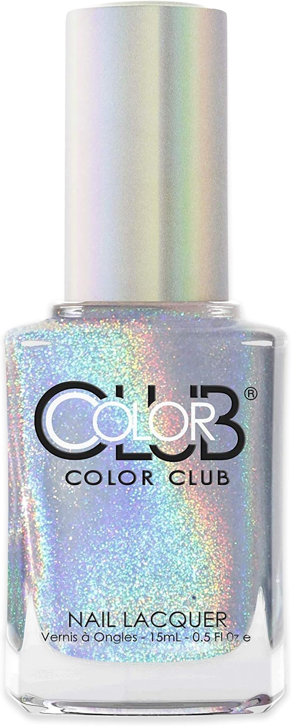 Color Club Halographic Hues Nail Polish, Multicolored, Harp On It, 0.5 Ounce