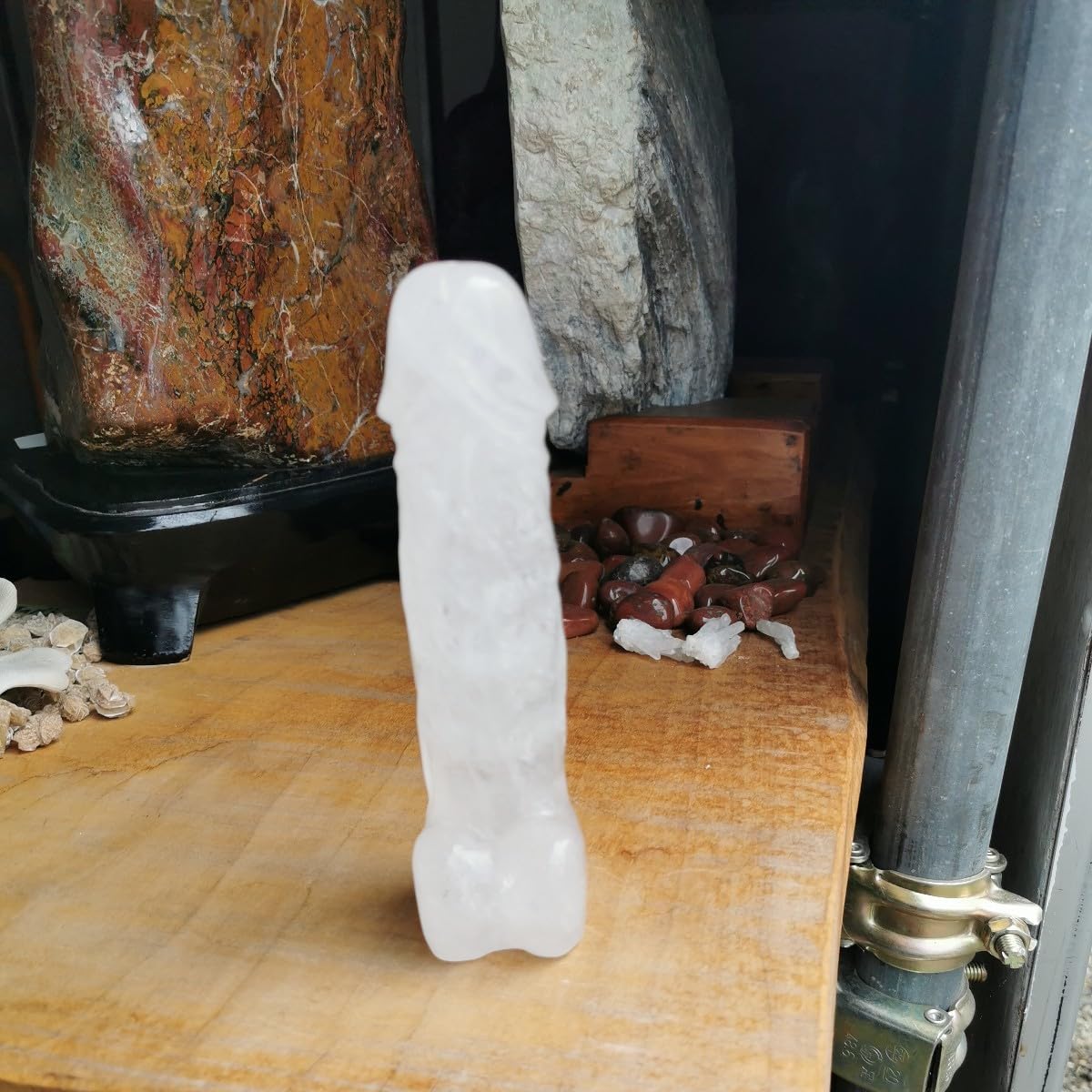 水晶　男根　380　珍石　クリスタル 鑑賞石　石　置物　オブジェ　インテリア Amazon.co.jp: 水晶男根616 珍石クリスタル鑑賞石石置物オブジェ