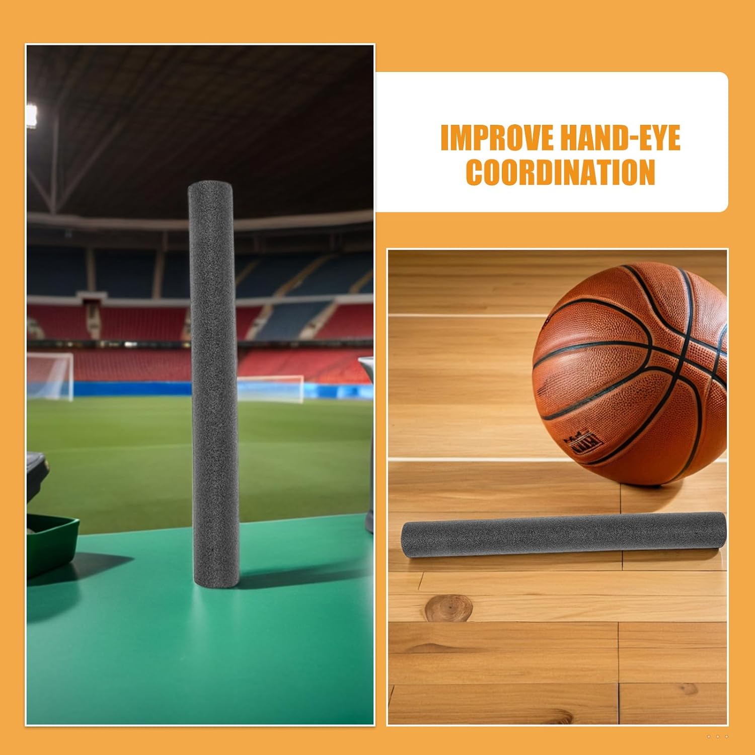 4pcs Basketball Training Stick - Interference Tools for Ball Handling Practice - Cotton Basketball Blocking Rods for Coordination Enhancement Defensive Skill Improvement