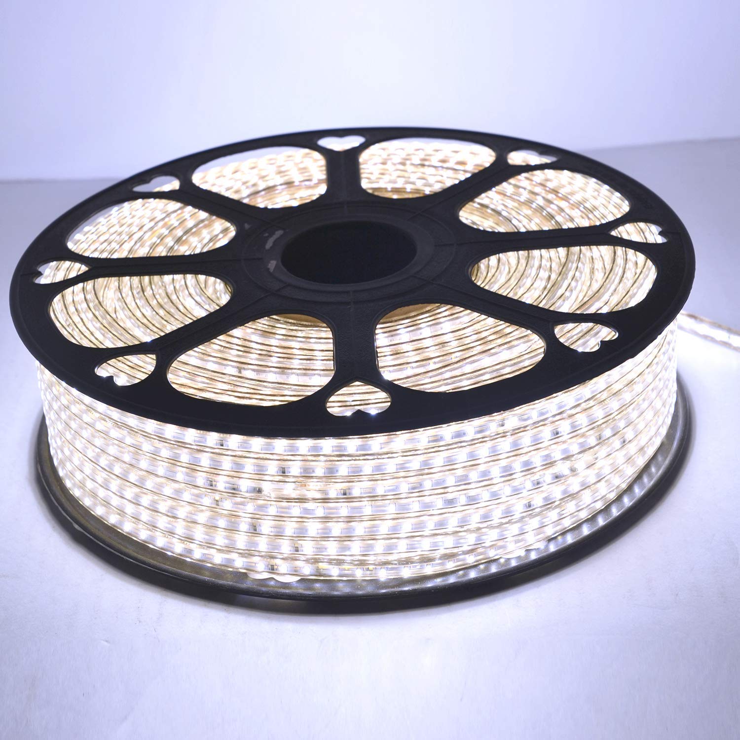 Peafowl Wholesale led Rope(Strip) IP65 with Adapter (Diwali Light,Home Decoration,Christmas,Festival Light) White 50 Meter.