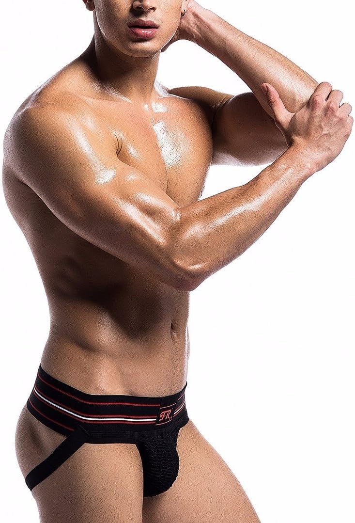 FEESHOW Men's Athletic Supporter Jockstrap Briefs Gym Sports Underwear