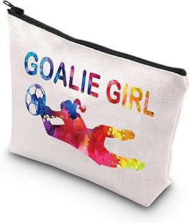 Goalie Girl Makeup Bag Soccer Goalie Gift Goal Keeper Bag Soccer Goalie Defender Travel Pouch Soccer Goalkeeper Gift (Goalie Girl)