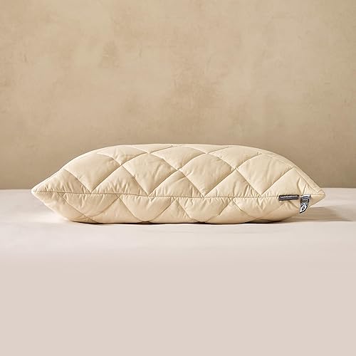 Miniatura 7 de WOOLROOM - Lana extra para almohadas lavables - Relleno de lana británica de lujo - Relleno de almohada alternativo de plumas y plumón que regula la