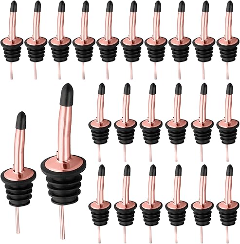 Miniatura 64 de Pafusen Paquete de 6 vertedores de botellas de licor, boquilla para verter licor para botellas de licor, boquilla dispensadora de aceite de oliva