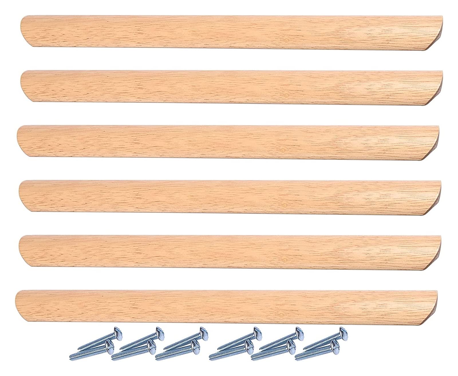 Boutons de meuble en bois naturel et poignée de tiroir en D au design épuré